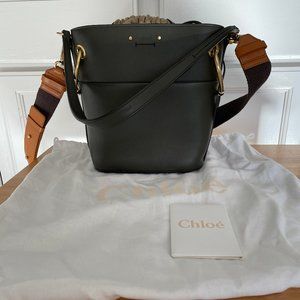 Chloe Leather Roy Bucket Crossbody Bag (Medium)